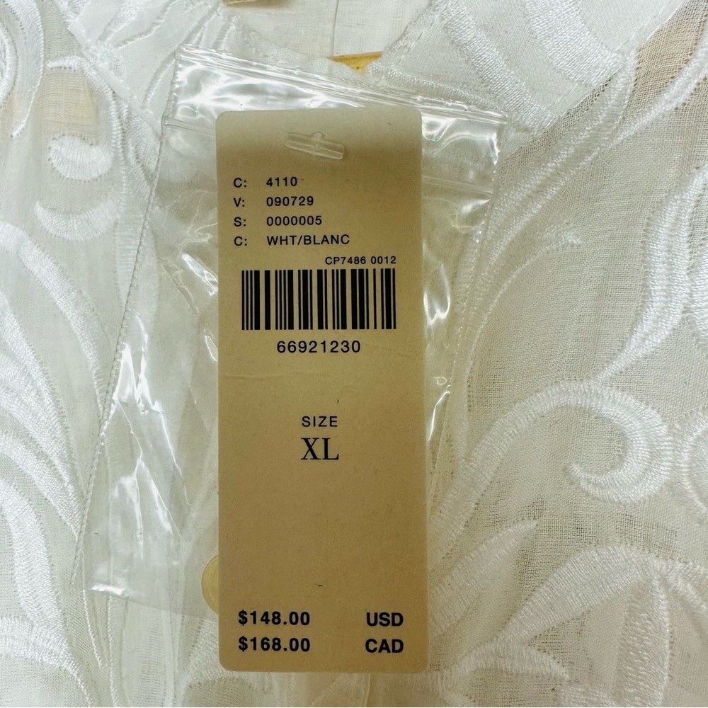 NEW Anthropologie Pilcro Bella Embroidered Buttondown Shirt Size XL - Picture 7 of 8